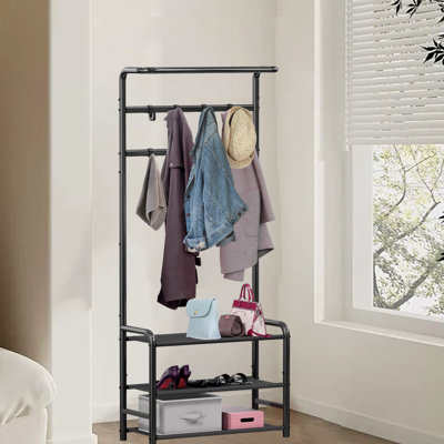 Versatile Multi-Functional Coat Rack For Bedroom, Hallway, And More - Perfect For Hanging Clothes, Bags, And Towels