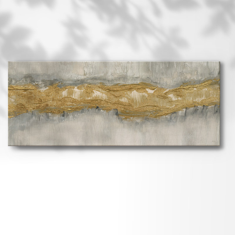 " Golden Stream ", 20" H x 50" W x 1.5" D