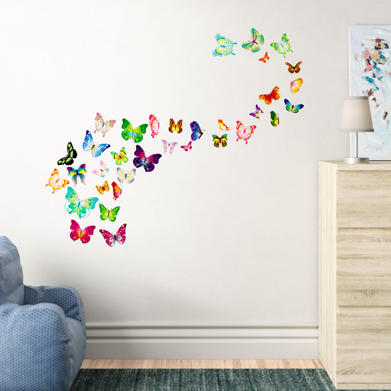 Décalcomanie murale 3d papillon Forbush
