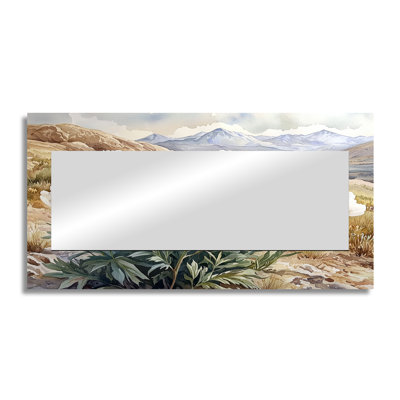 Peonies In The Rocky Valley II - Floral Mirror Wall Art - Printed On Metal