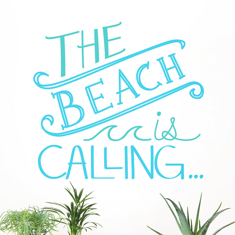 Décalcomanie murale "beach calling"