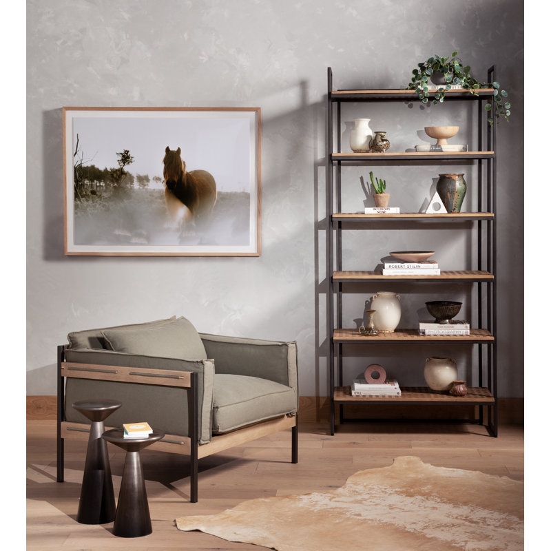 Harland Cowhide Animal Print Area Rug in Ivory