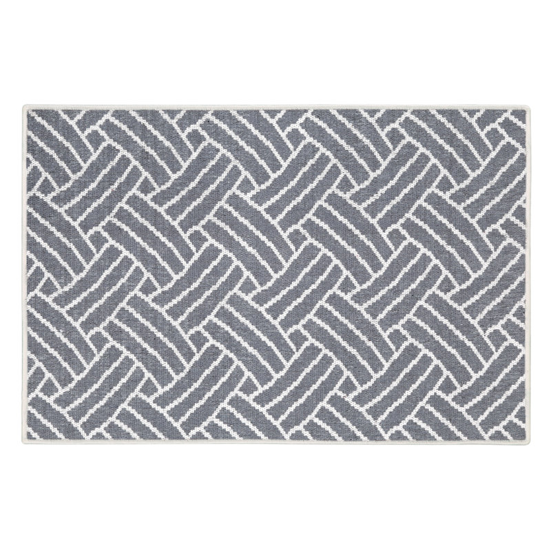 Tapis de cuisine Lavesha, Gris clair