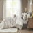 Piece Queen Bedding Sets, Polyester Jacquard Khaki, Elegant Home