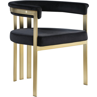 Marcello Velvet Ladder Back Arm Chair