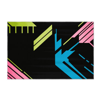 Neon Drift Indoor And Outdoor Area Rug