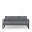 Ensemble de conversation moderne en aluminium 4 pièces pour patio, canapé 5 places avec coussins épais et table basse-455670437-455670438