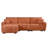 110" Modular Sectional Sofa, L Shape With Extra-Large Seat, Pull-Line Design, Movable Ottoman, High Density Foam, Free Combination, Sturdy Metal&Wood Frame, Boucle Fabric