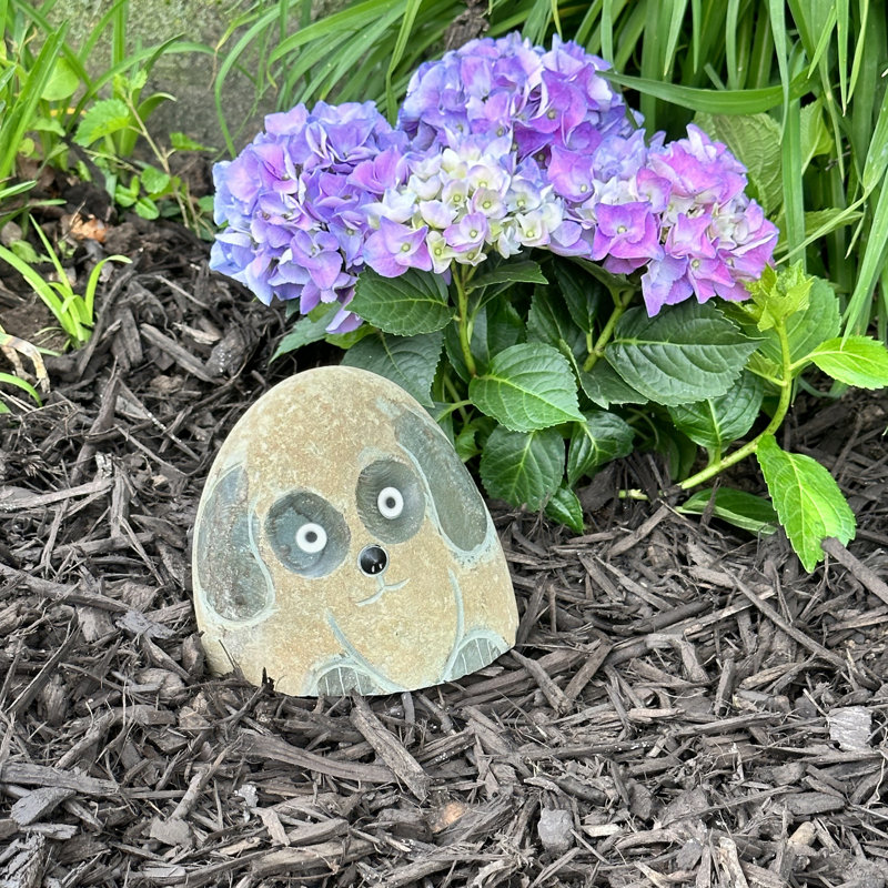 Stone Age Creations 6" H Boulder Dog