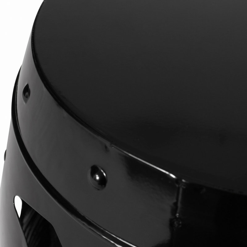 Metal End Table, Black