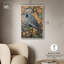 «Heron’s Blue Serenade», toile Maximalist par Art Remedy-110295730-110295727