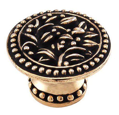 San Michele Mushroom Knob, Antique Gold, Large