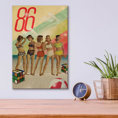 «Beach Days Are Over» par Elo Marc, art mural en verre acrylique