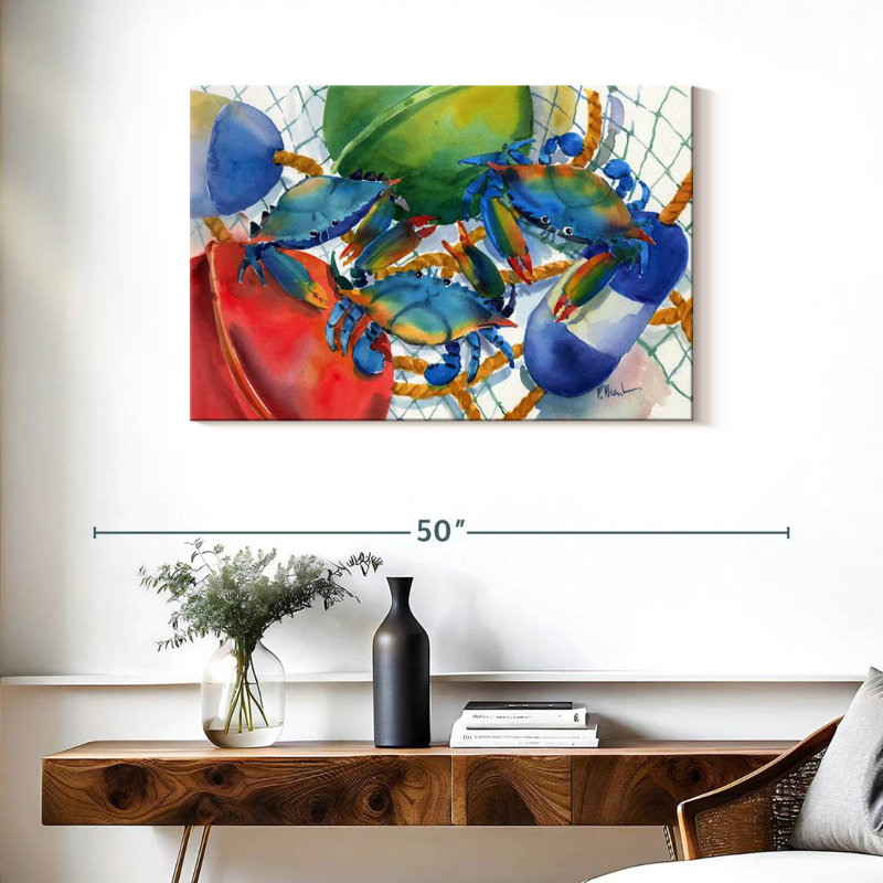 Brampt Crabs And Floats, 24" H x 36" W