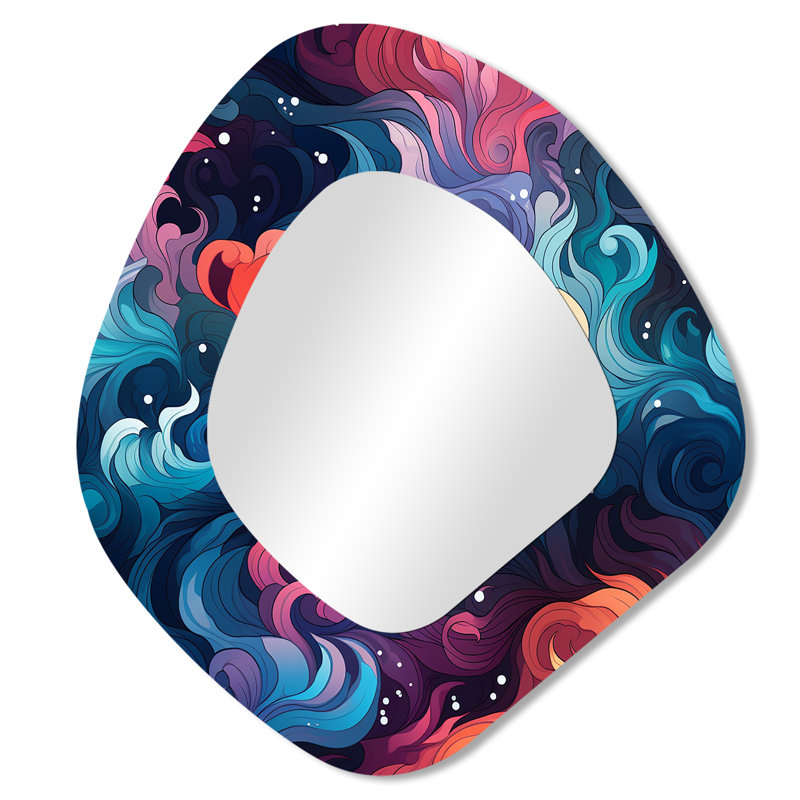 Miroir mural Celestial Concealment Swell I - Abstract, 28 po x 25 po