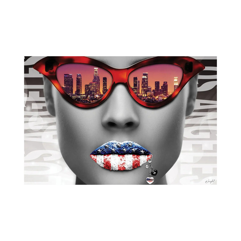Musa Los Angeles by Jan Raphael - Wrapped Canvas Print, 20.32 cm H x 30.48 cm W