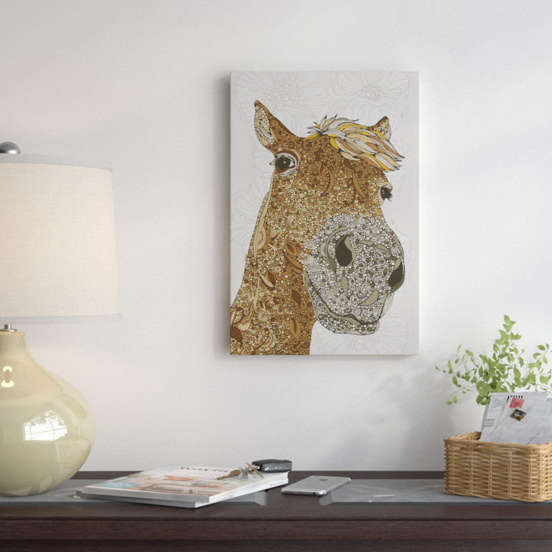 «The Horse», impression sur toile tendue, H 18 po x l 12 po x P 1,5 po, Toile tendue, Pas de tapis