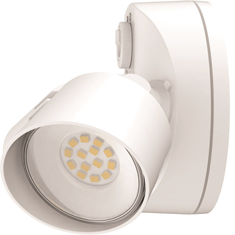 White Dual Head LED Outdoor Security Flood Light