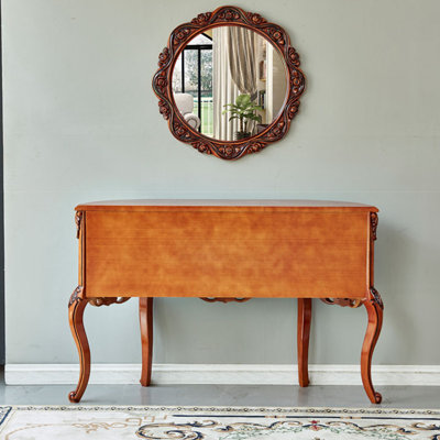 European-style solid wood console table.