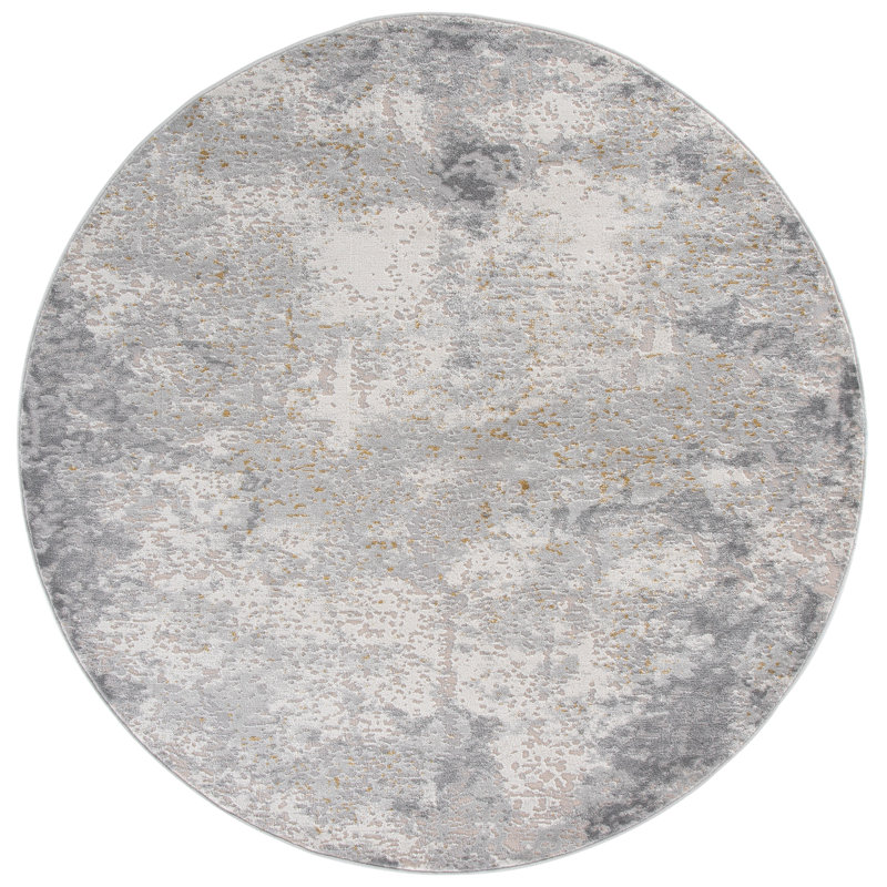 Palma 366 Performance Abstract Rug, 6'-7" X 6'-7" Round