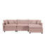 Canapé modulaire en chenille en L de 108 pouces avec une disposition personnalisable, un confort semblable à un nuage, un design ergonomique global et une structure en bois-métal durable.-2091133987