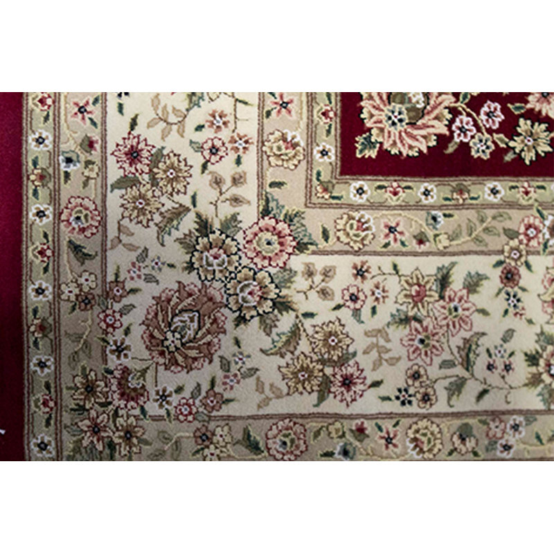 Handmade Silk and Wool Oriental Area Rug