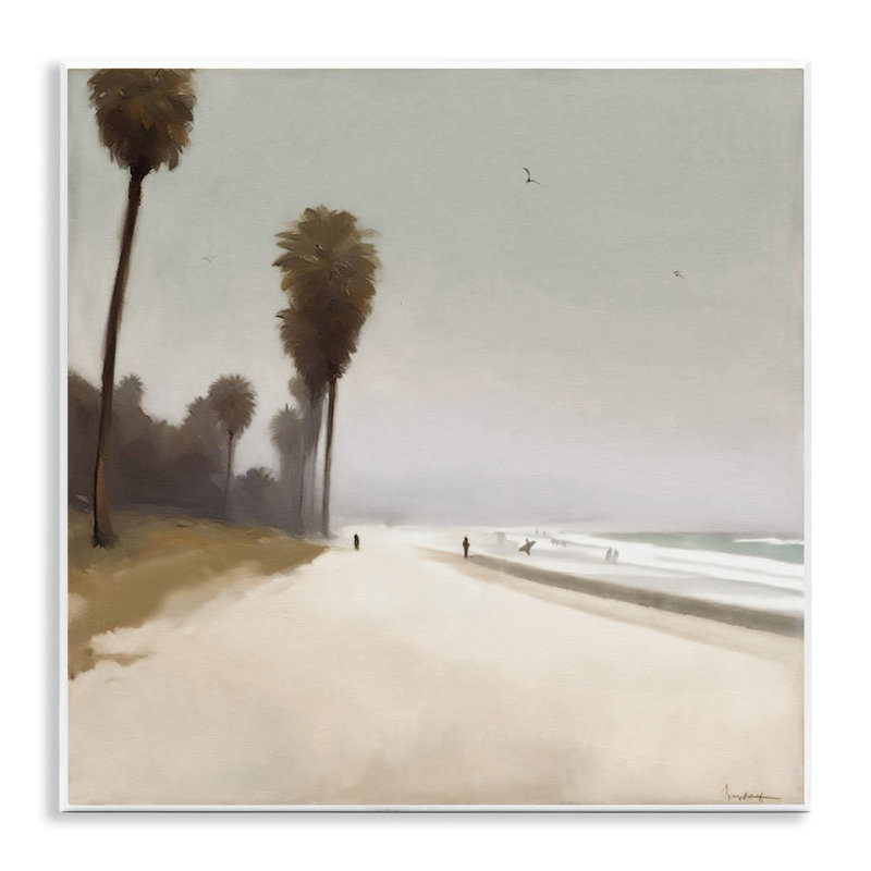 «Palm Lined Beach», art mural par Noah Bay