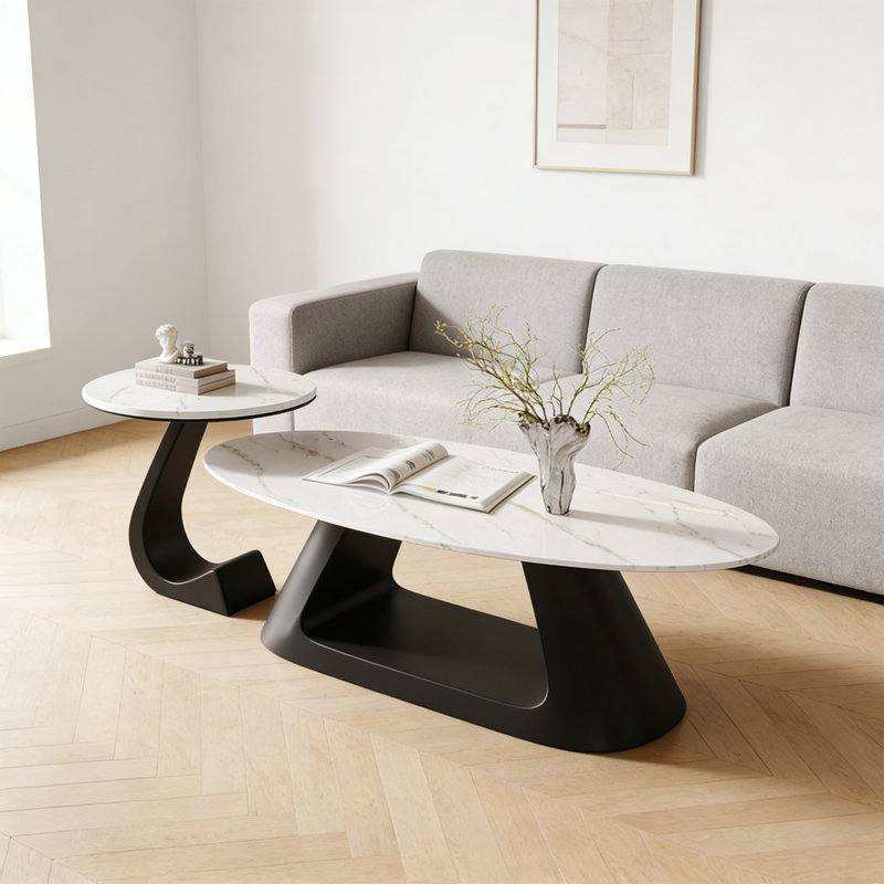 Table basse, H 15,74 po x L 47,24 po x l 23,62 po, Noir