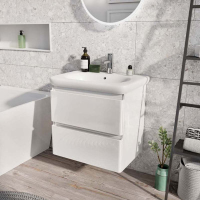Fenix 594mm Single Bathroom Vanity with Integrated Resin Basin