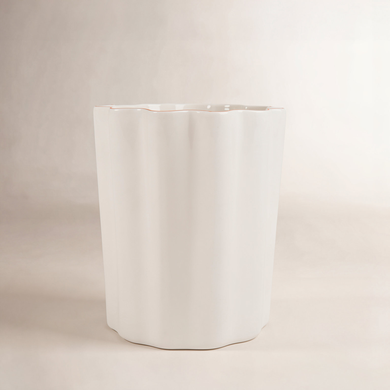 Le Marais Blue Waste Basket, Orange