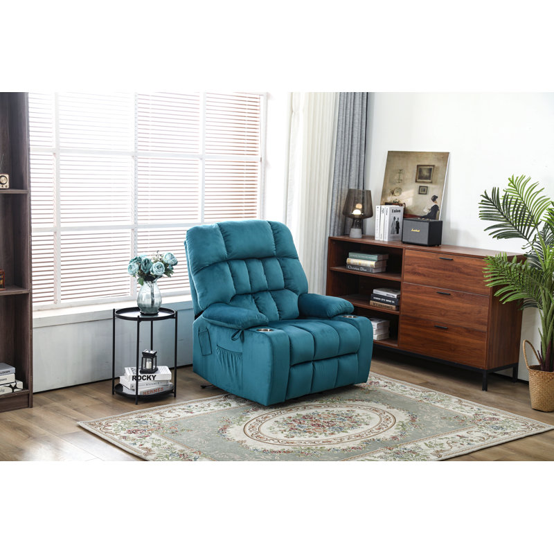 Recliners Lift Chair Relax Sofa Chair Livingroom Furniture Living Room Power Electric Reclining For Elderly, Dark Green
