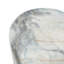 Table d'appoint ronde moderne en MgO avec découpe décorative