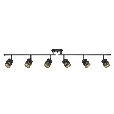 Kearney 46.13'' 6 -Light Swing Arm Track Track Kit with Dimmable and Adjustable Head