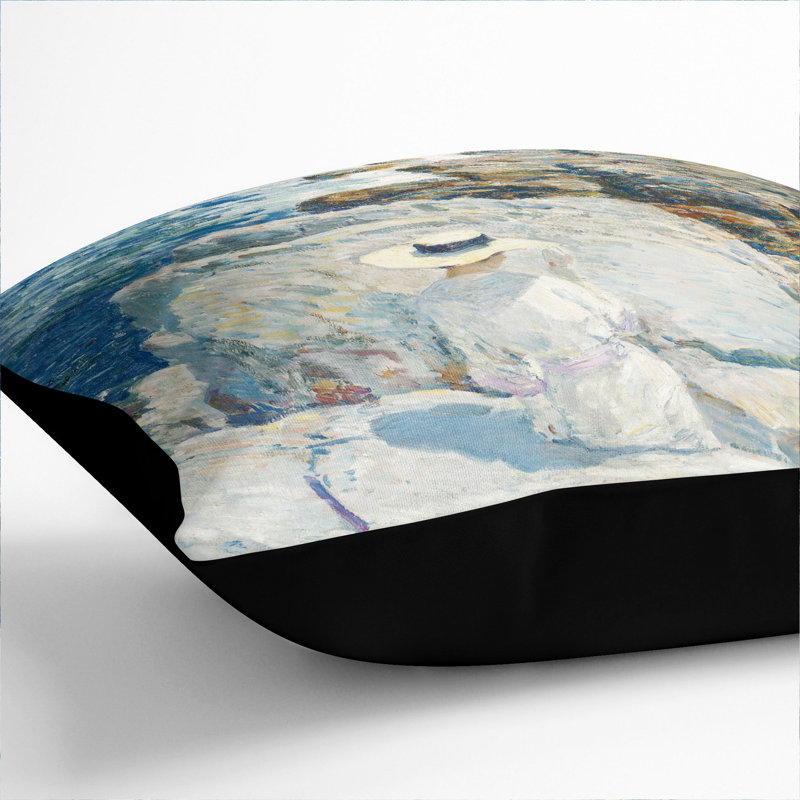 South Ledges in Appledore Scatter Cushion, Black, 55cm H x 55cm W x 20cm D