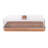 Loon Peak Mahogany Collection Bread And Cake Tray With Cover