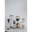 4.5X4.5X15.5" Triangular Shape Hourglass, 90 Minutes, Black Sand