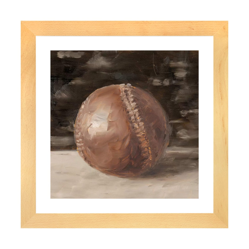 « Cuir vintage I » par Ethan Harper, reproduction d’art, H 16 po x l 16 po x p 1 po, Papier encadré doré, Blanc