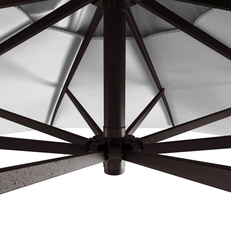 Parasol en porte-à-faux 9 pi Bayside Series, Blanc - oléfine