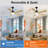 Ferrete 52" Indoor Ceiling Fan With Led Light And Remote, Modern 5-Blade Design Ceiling Fans for Living Room-1383665337
