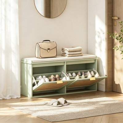 10 Pair Shoe Storage Bench