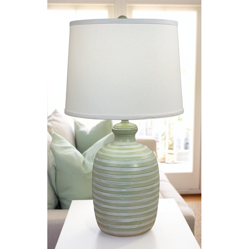 Lampe de table Farmhouse Bee Hive, Crème, crème, Vert