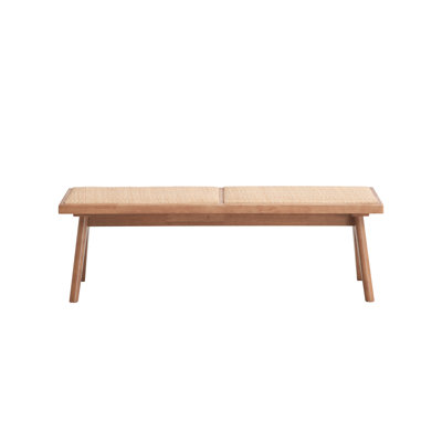 Velentina Rattan & Natural Finish Bench