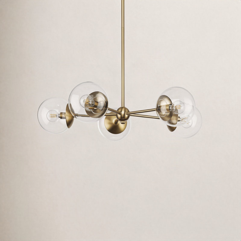 Alvera 5-Light Chandelier, Brushed Bronze