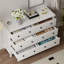 Commode 6 tiroirs blanche, l 47,25 po-1527947968