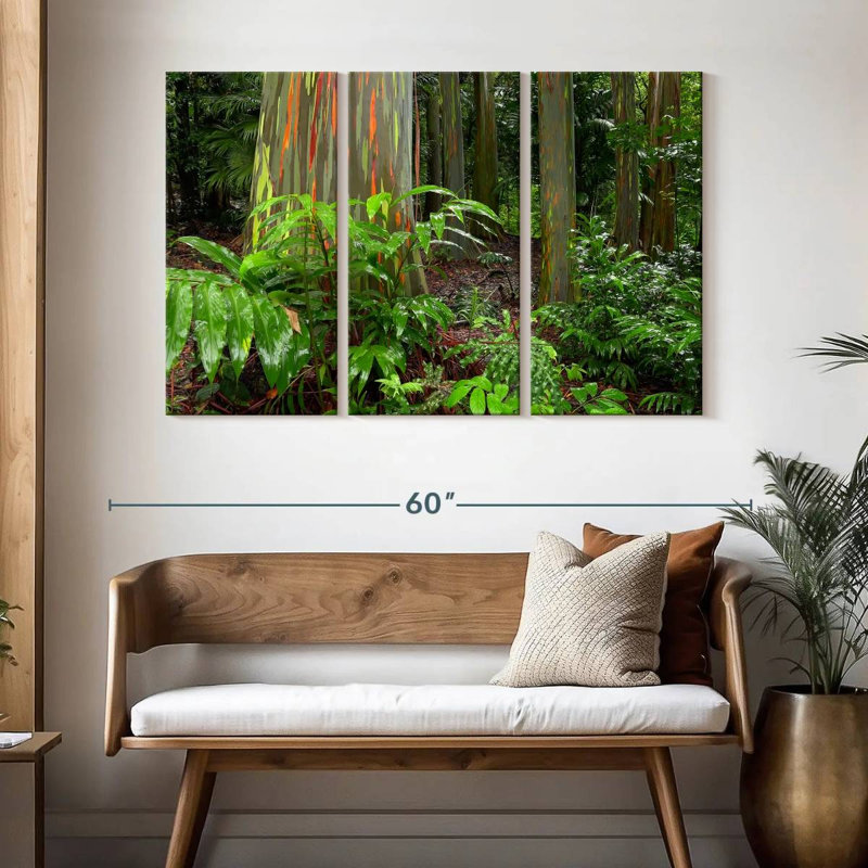 Harnek Hana Rainbow Trees, H 32 po x l 50 po