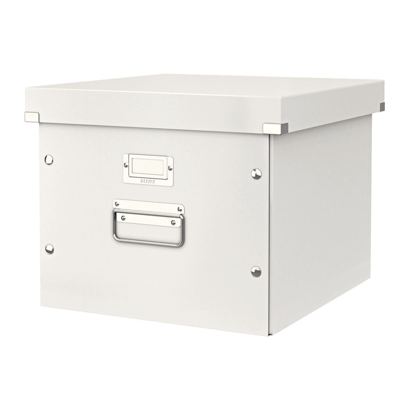 Leitz Decorative Bin, 35.7cm H x 28.5cm W x 36.7cm D, White