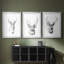 Young Buck S croquis I - reproduction sur mesure encadrée de qualité supérieure - 3 pièces-362042011-362042007