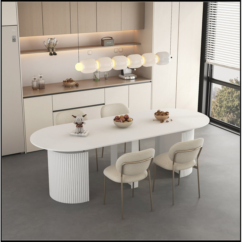 Table de salle à manger extensible pliable pour 1 10 personnes Console en bois multifonctionnelle rectangulaire extensible
