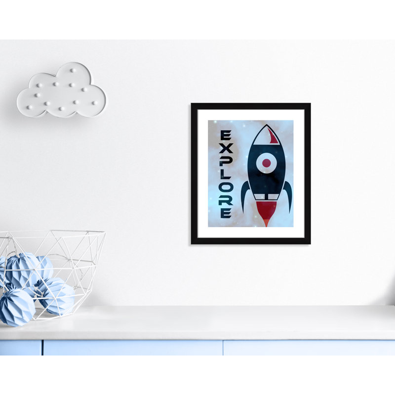 Explorer l’espace, H 26,5 po x l 22,5 po x P 0,63 po, Cadre noir