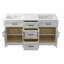 Ensemble de meuble-lavabo double 60 po avec surface solide Qualik-1918631535